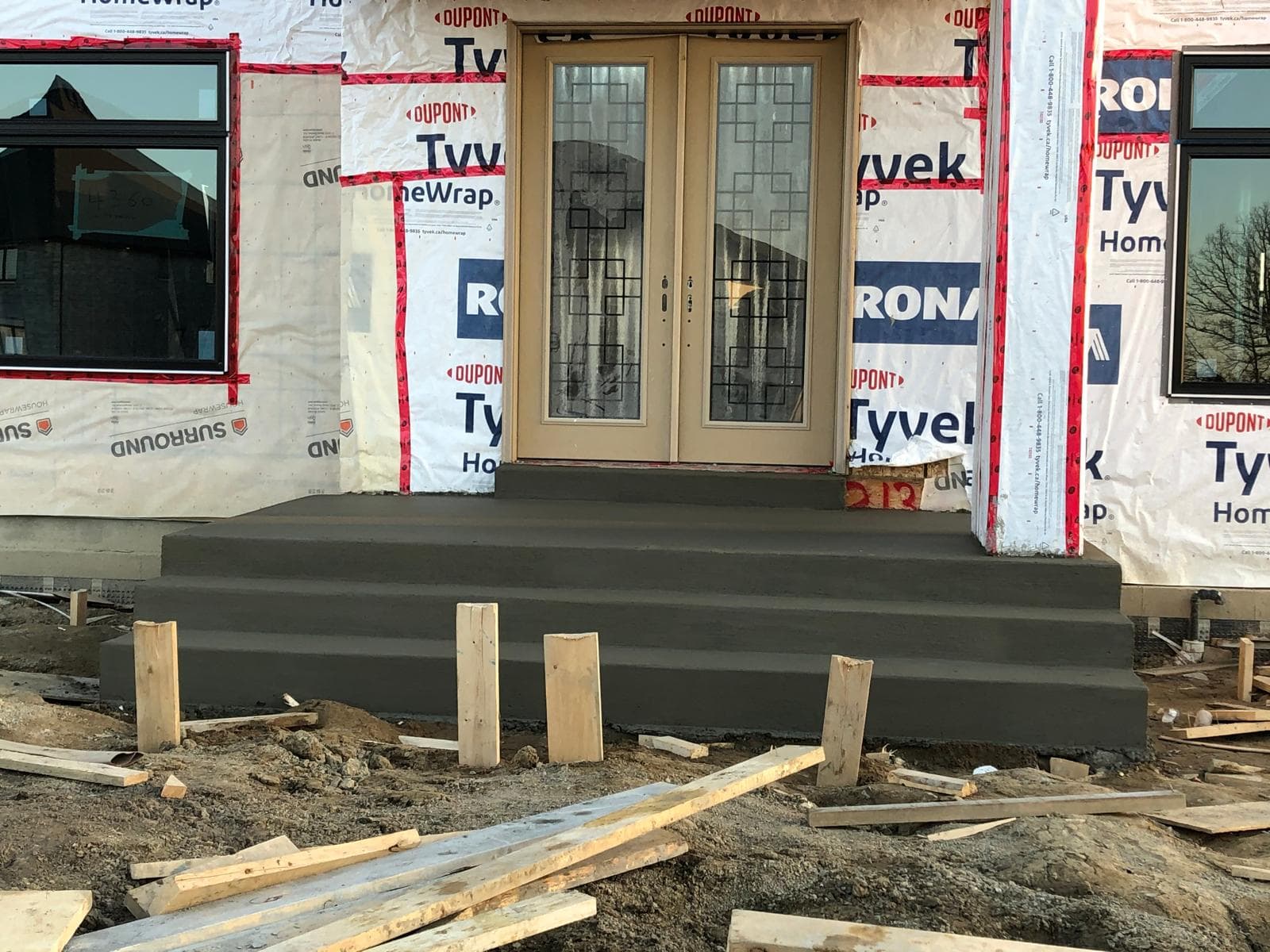 New Construction Entry Steps