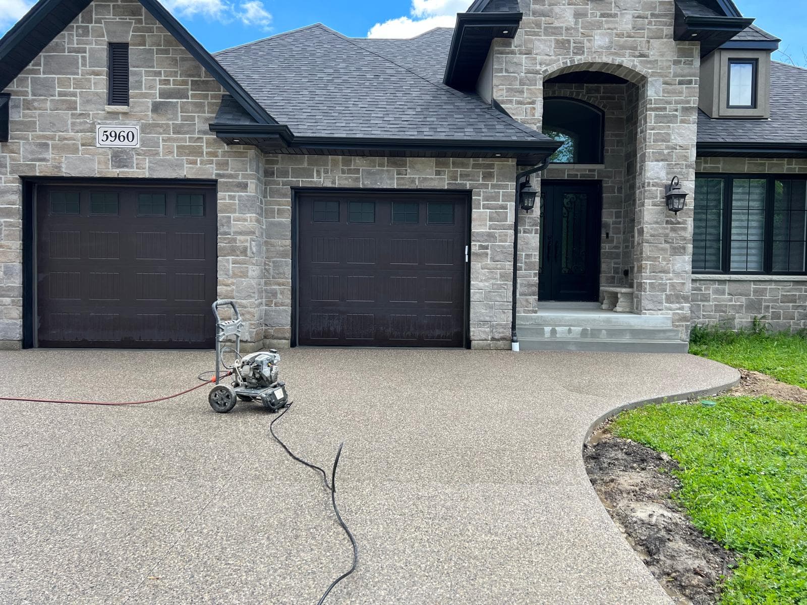 Exposed Aggregate Concrete in Tecumseh